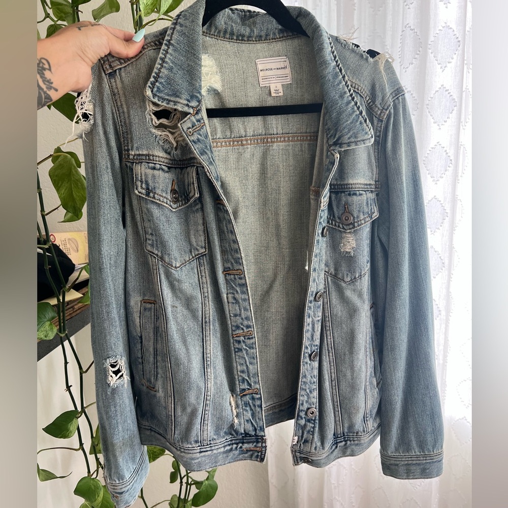 Distressed Jean Jacket